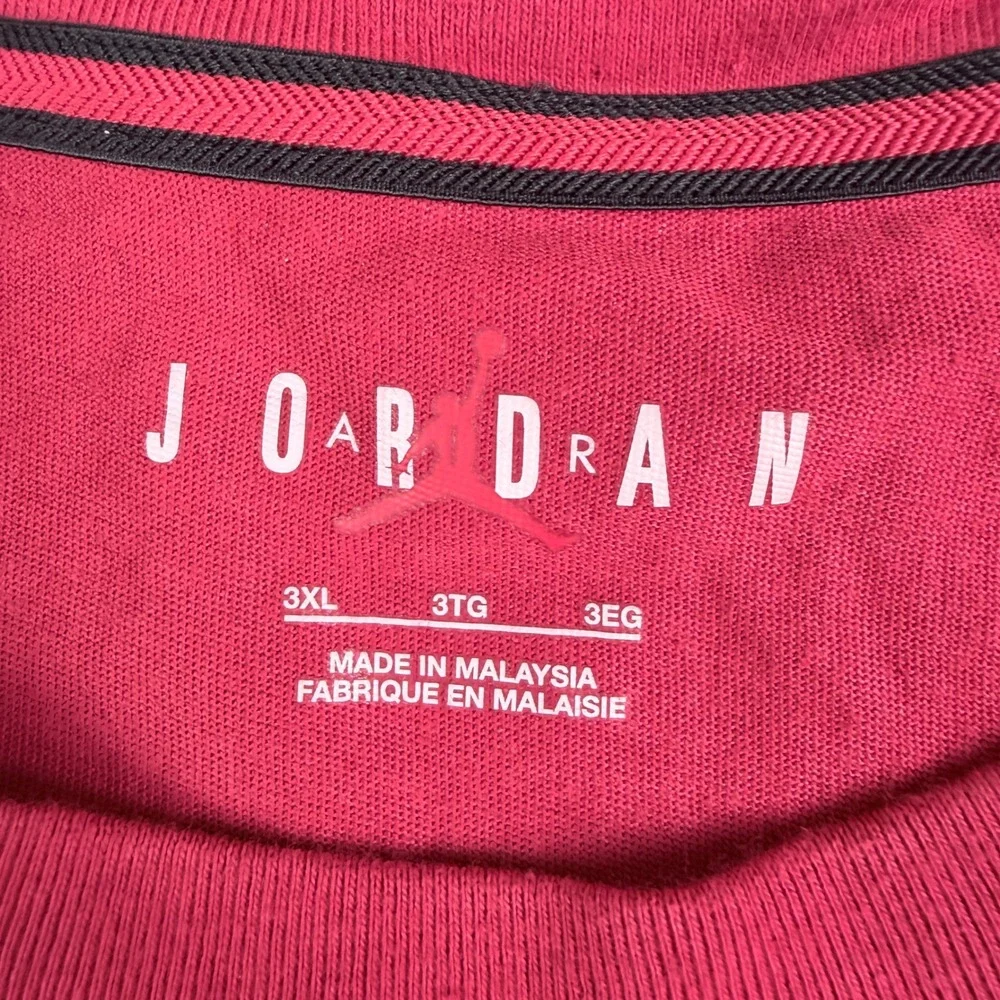 Nike Air Jordan Jumpman Logo T-Shirt Red Short Sleeve DH8920-687 Men's 3XL